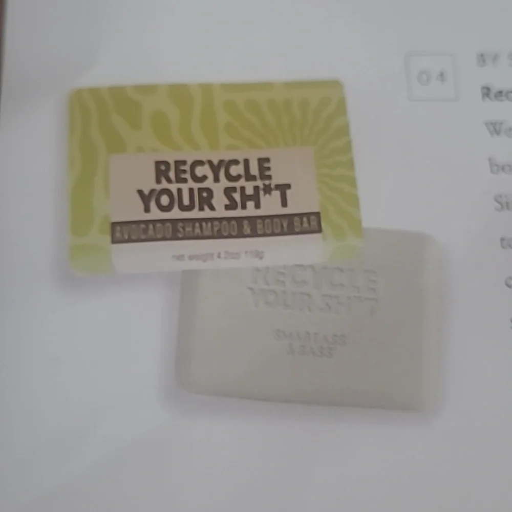 Shampoo bar and loofah